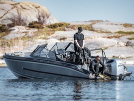 Silver Seahawk BRX + Honda BF150 D XRU