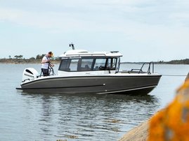Silver Seahawk Cabin + Honda BF150 D XRU