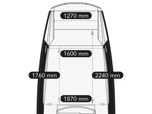 Faster 635 CC - bow dimensions